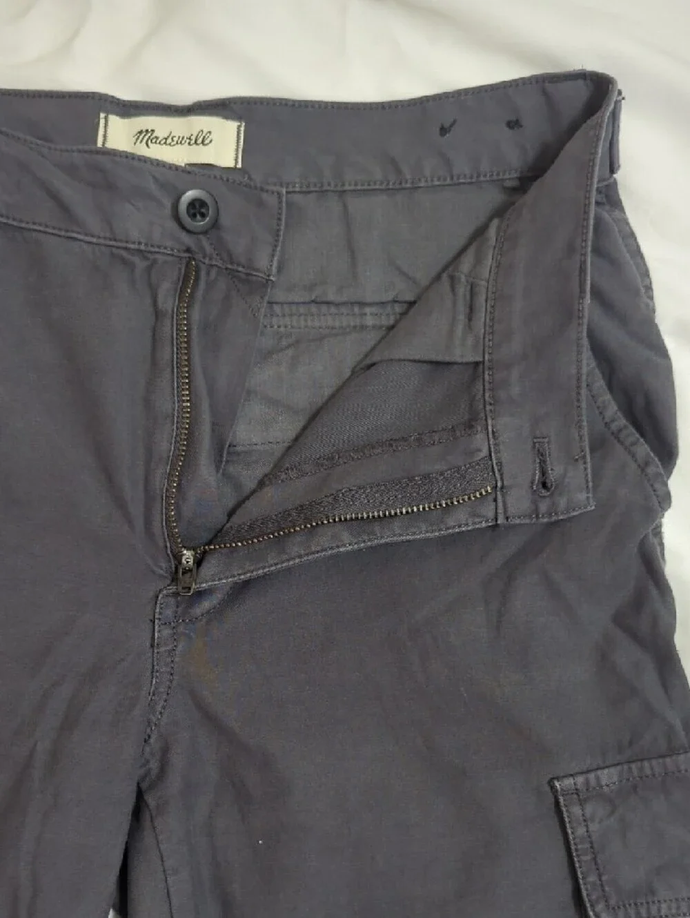 Madewell Relaxed Cargo Pants, Color Dark Gray Size 25